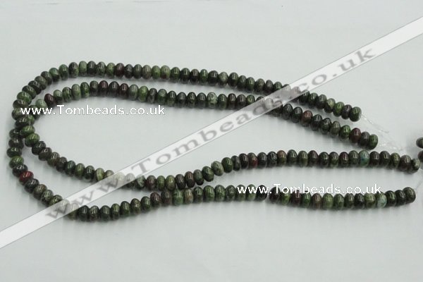 CBG03 15.5 inches 5*8mm rondelle bronze green gemstone beads