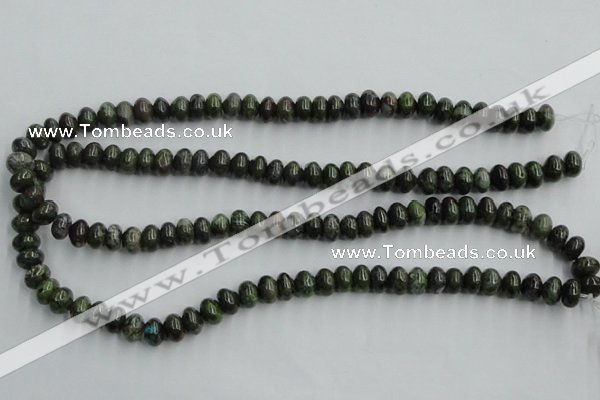 CBG04 15.5 inches 6*10mm rondelle bronze green gemstone beads