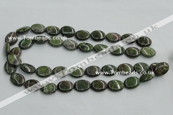 CBG15 15.5 inches 15*20mm oval bronze green gemstone beads wholesale