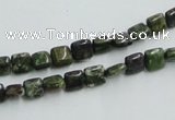 CBG16 15.5 inches 6*6mm square bronze green gemstone beads wholesale