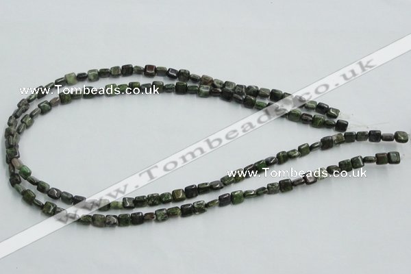 CBG16 15.5 inches 6*6mm square bronze green gemstone beads wholesale