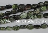 CBG26 15.5 inches 6*7mm oval bronze green gemstone beads