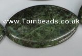 CBG34 15.5 inches 30*50mm marquise bronze green gemstone beads