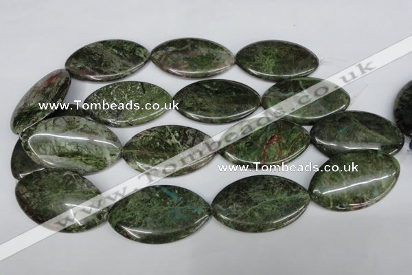 CBG34 15.5 inches 30*50mm marquise bronze green gemstone beads