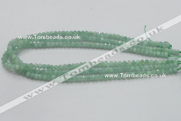 CBJ01 15.5 inches 4*6mm faceted rondelle jade beads wholesale