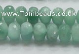 CBJ03 15.5 inches 8*12mm faceted rondelle jade beads wholesale