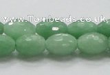 CBJ15 15.5 inches 10*15mm faceted rice jade beads wholesale