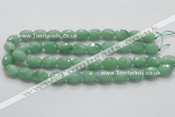 CBJ17 15.5 inches 13*18mm faceted rice jade beads wholesale