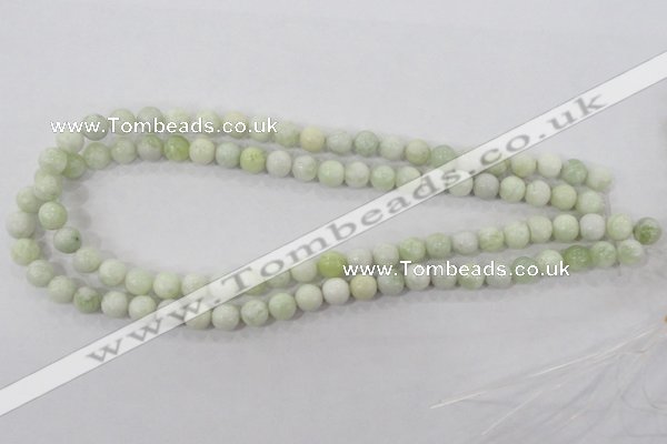 CBJ203 15.5 inches 8mm round butter jade beads wholesale