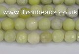 CBJ210 15.5 inches 4mm faceted round Australia butter jade beads