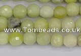 CBJ211 15.5 inches 6mm faceted round Australia butter jade beads