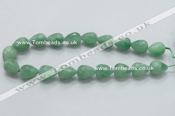 CBJ24 15.5 inches 16*20mm faceted teardrop jade beads wholesale