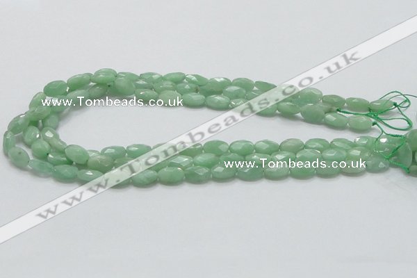 CBJ28 15.5 inches 8*12mm faceted oval jade beads wholesale