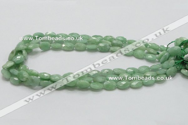 CBJ29 15.5 inches 10*14mm faceted oval jade beads wholesale