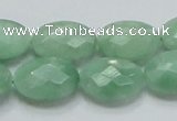 CBJ30 15.5 inches 13*18mm faceted oval jade beads wholesale