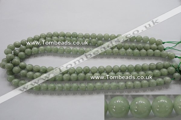 CBJ302 15.5 inches 8mm round natural jade beads