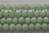 CBJ308 15.5 inches 6mm round A grade natural jade beads