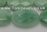 CBJ31 15.5 inches 22*30mm faceted oval jade beads wholesale