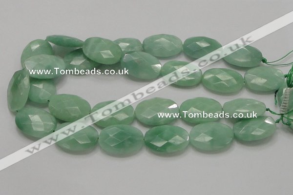 CBJ31 15.5 inches 22*30mm faceted oval jade beads wholesale