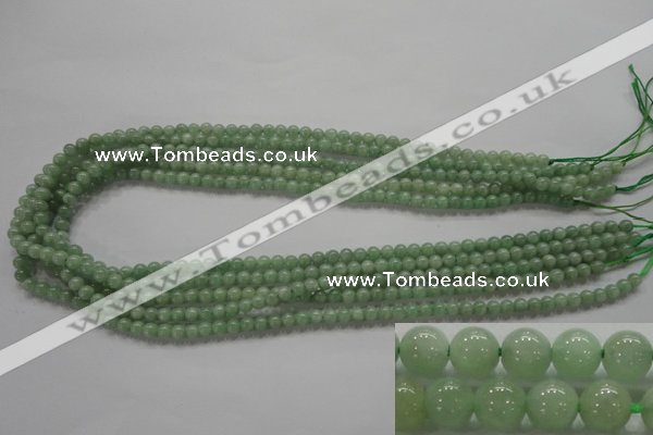 CBJ325 15.5 inches 4mm round AA grade natural jade beads