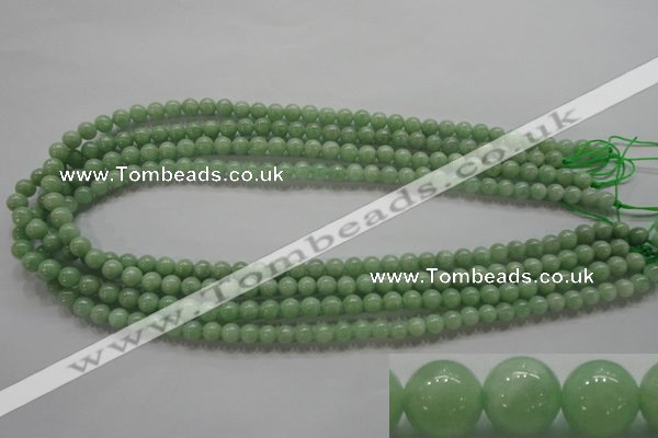 CBJ326 15.5 inches 6mm round AA grade natural jade beads