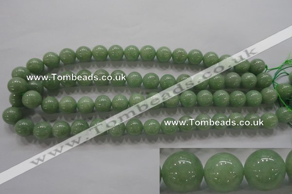 CBJ329 15.5 inches 12mm round AA grade natural jade beads