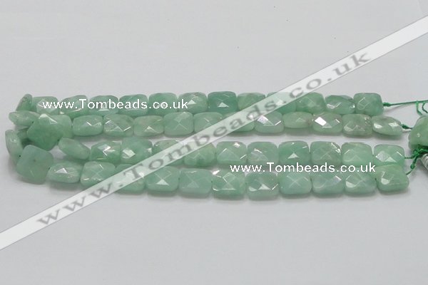CBJ33 15.5 inches 15*15mm faceted square jade beads wholesale