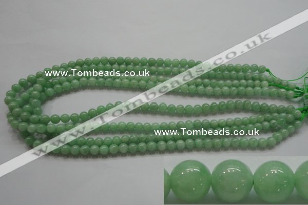 CBJ342 15.5 inches 6mm round AAA grade natural jade beads