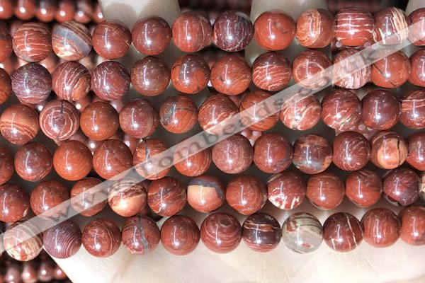 CBJ391 15.5 inches 8mm round brecciated jasper beads wholesale