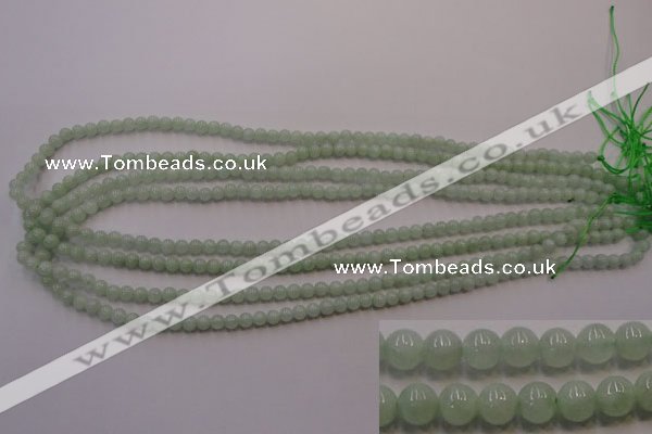 CBJ400 15.5 inches 4mm round natural jade beads wholesale