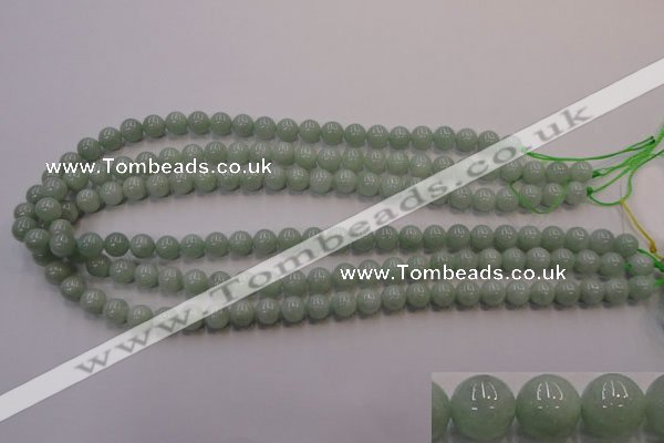 CBJ402 15.5 inches 8mm round natural jade beads wholesale