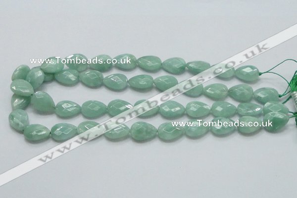 CBJ41 15.5 inches 13*18mm faceted teardrop jade beads wholesale