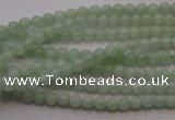 CBJ410 15.5 inches 4mm round natural jade beads wholesale