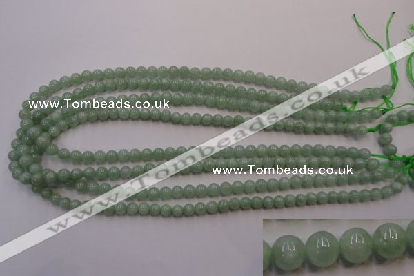 CBJ411 15.5 inches 6mm round natural jade beads wholesale