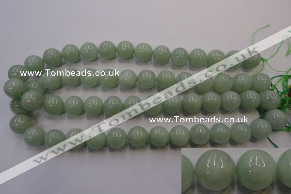 CBJ415 15.5 inches 14mm round natural jade beads wholesale