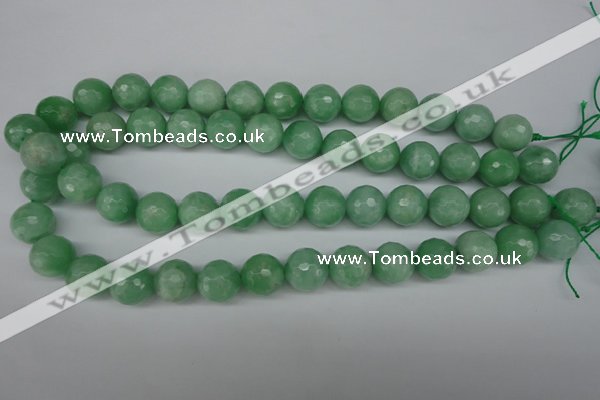 CBJ47 15.5 inches 14mm faceted round jade beads wholesale