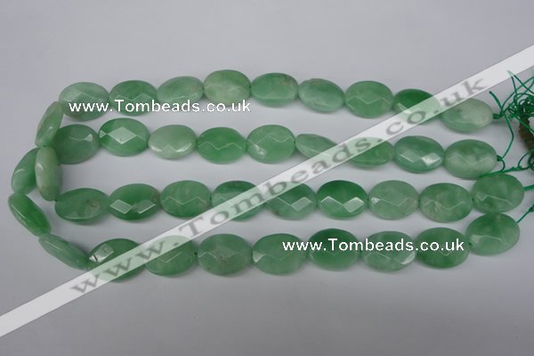 CBJ49 15.5 inches 15*20mm faceted oval jade beads wholesale