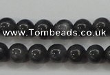 CBJ502 15.5 inches 6mm round black jade beads wholesale