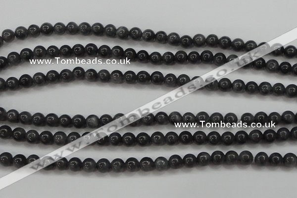 CBJ502 15.5 inches 6mm round black jade beads wholesale