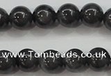 CBJ503 15.5 inches 8mm round black jade beads wholesale