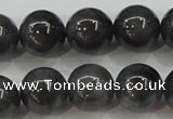 CBJ504 15.5 inches 10mm round black jade beads wholesale