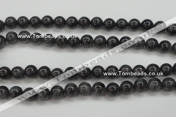 CBJ504 15.5 inches 10mm round black jade beads wholesale