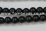 CBJ552 15.5 inches 6mm round Russian black jade beads wholesale