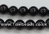 CBJ553 15.5 inches 8mm round Russian black jade beads wholesale