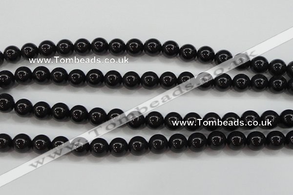 CBJ554 15.5 inches 10mm round Russian black jade beads wholesale