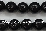 CBJ555 15.5 inches 12mm round Russian black jade beads wholesale