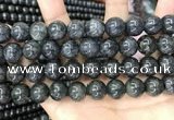 CBJ561 15.5 inches 12mm round black jade beads wholesale