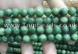 CBJ638 15.5 inches 10mm round Russian green jade beads wholesale