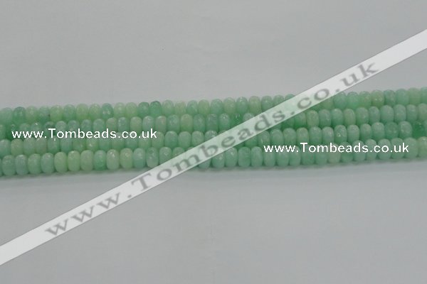 CBJ65 15.5 inches 5*8mm faceted rondelle jade gemstone beads