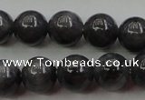 CBJ651 15.5 inches 8mm round black jade beads wholesale